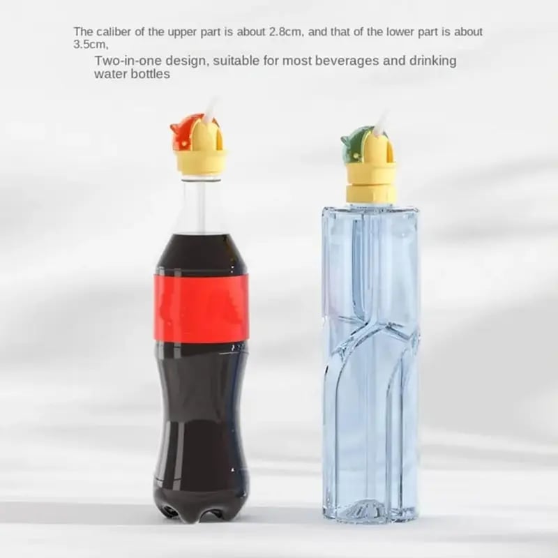 Universal Water Bottle Straw Cap: Turn ANY Bottle Into a Sippy Cup