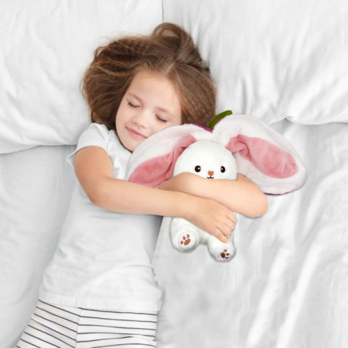 🐰Hide-and-Seek Reversible Bunny Plush (Strawberry🍓 & Carrot🥕 Edition)