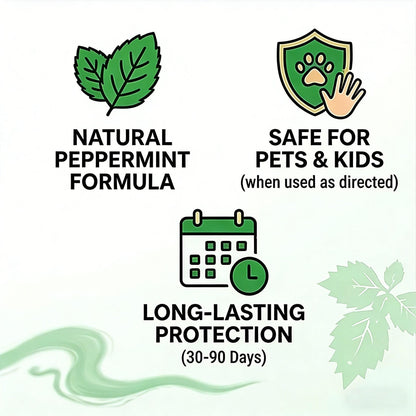 🌿 Natural Peppermint Rodent Repellent – 10 Pack, Half Price Today!