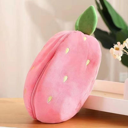 🐰Hide-and-Seek Reversible Bunny Plush (Strawberry🍓 & Carrot🥕 Edition)