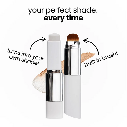 Skin-Like Dewy Foundation Stick No Shade Guessing • Adapts to Most Skin Tones • Non-Greasy, Buildable Coverage