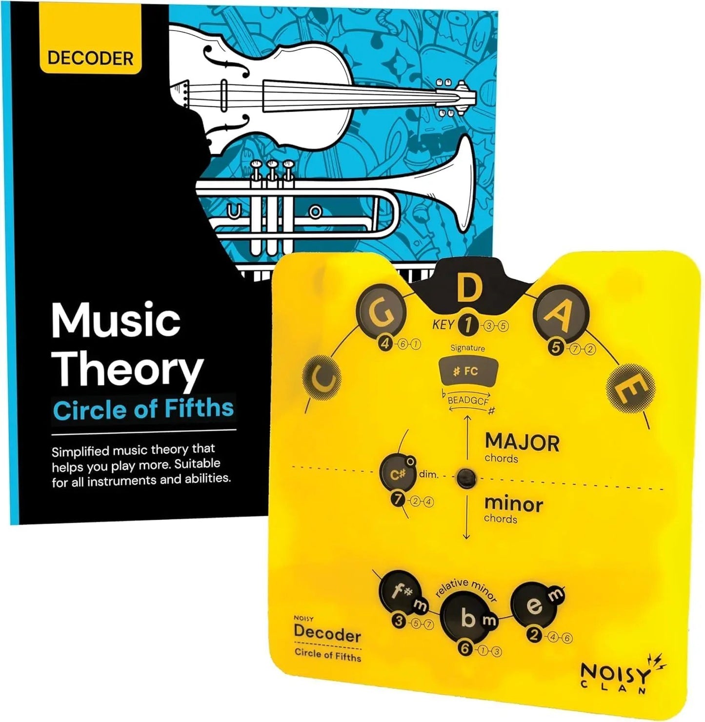 🔥Last Day 49% OFF - 🎵Circle of Fifths Music Theory Decoder Set
