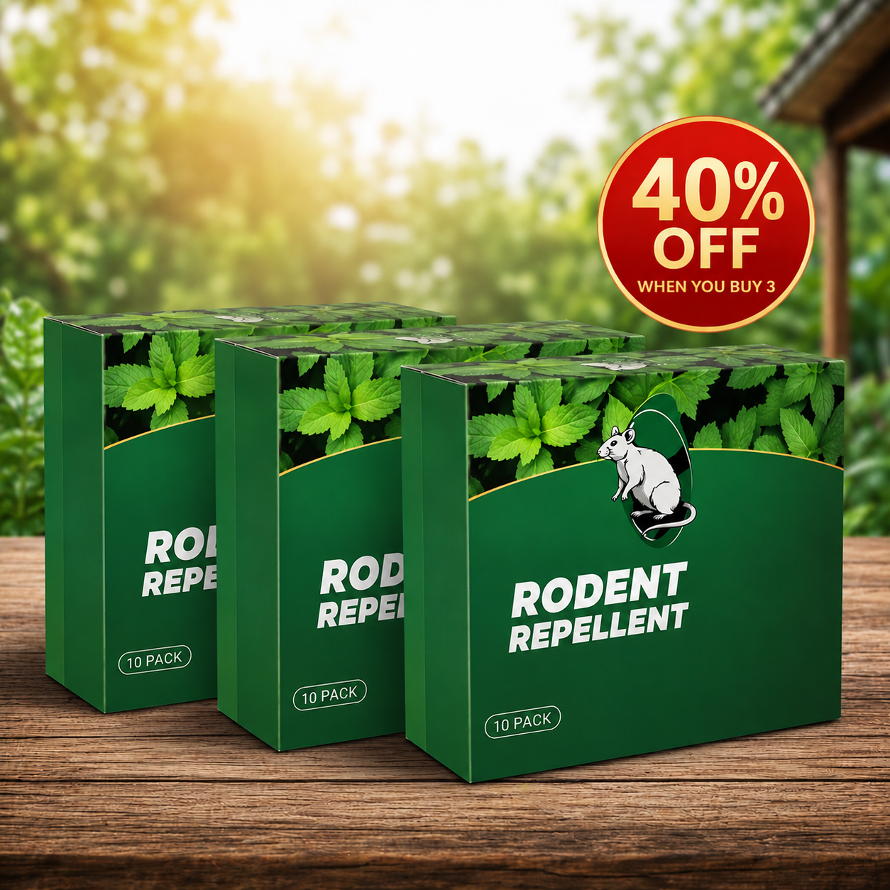 🌿 Natural Peppermint Rodent Repellent – 10 Pack, Half Price Today!