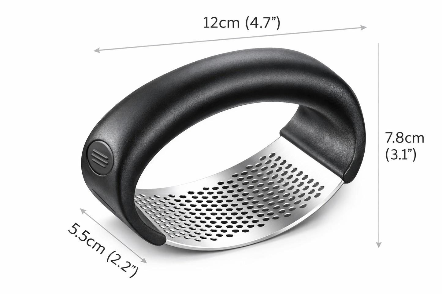 Premium Stainless Steel Multi-Purpose Garlic Press