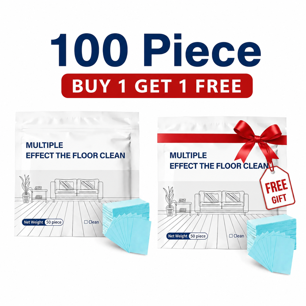 BUY 1 GET 1 FREE-2 Pack (100 Piece)🎁-Each $9.49