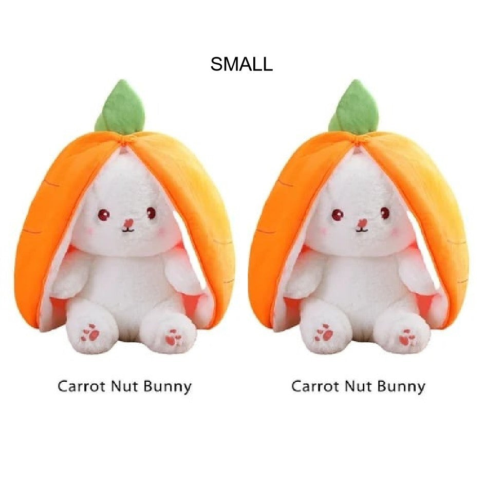 🐰Hide-and-Seek Reversible Bunny Plush (Strawberry🍓 & Carrot🥕 Edition)