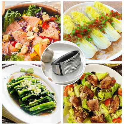 Premium Stainless Steel Multi-Purpose Garlic Press
