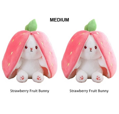 🐰Hide-and-Seek Reversible Bunny Plush (Strawberry🍓 & Carrot🥕 Edition)