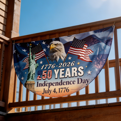 250th Anniversary USA Bunting Flag | Heavy-Duty & Fade Resistant