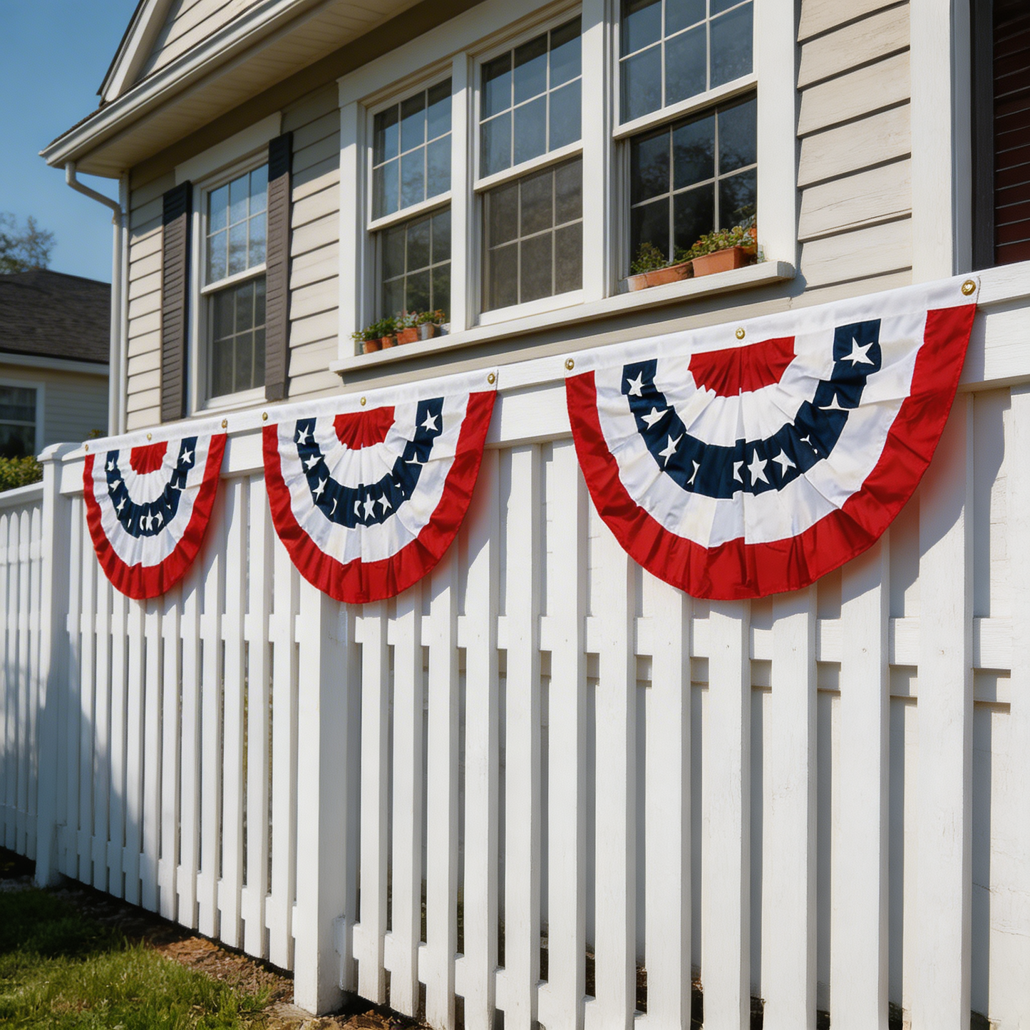 250th Anniversary USA Bunting Flag | Heavy-Duty & Fade Resistant