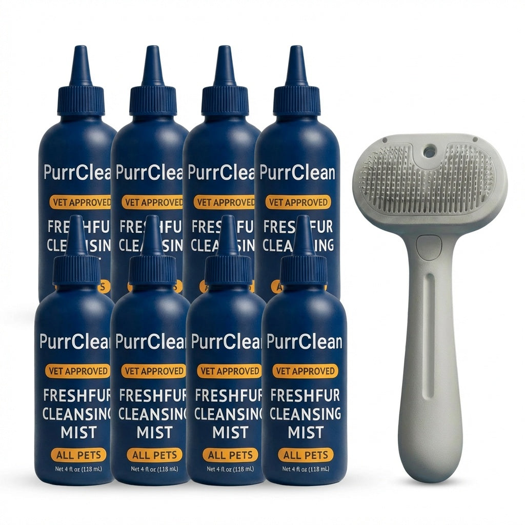 1 Grooming Brush + 6 Bottles Care Solution