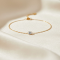 Elegant Dainty Charm Bracelet - 14K Gold Plated