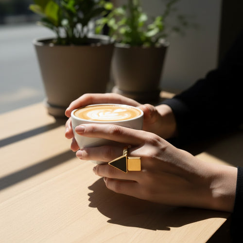 Architectural Geometric Asymmetric Ring