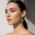 Nebula Molten Star Hoop Earrings