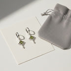 Nebula Molten Star Hoop Earrings